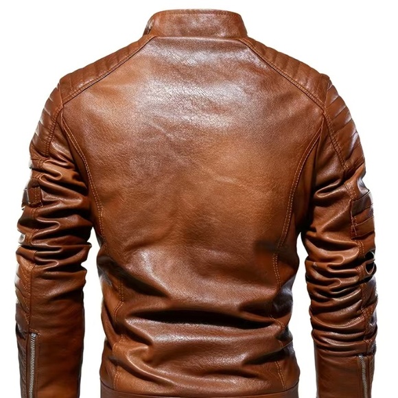 Kate Seth Faux leather motorcycle jacket XXL For Men in Great Condition! - Picture 2 of 7